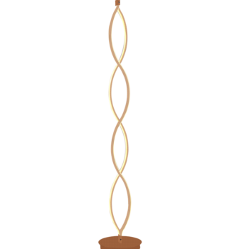 Coluna Led Alumínio Dourado e Silicone 22x142cm - Sindora DCD015041