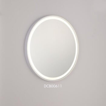Espelho Led Dimerizável 58cm Metal Branco e Acrílico - Sindora DCB00611