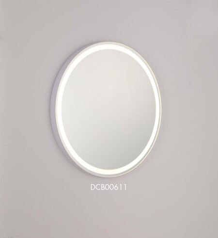 Espelho Led Dimerizável 58cm Metal Branco e Acrílico - Sindora DCB00611
