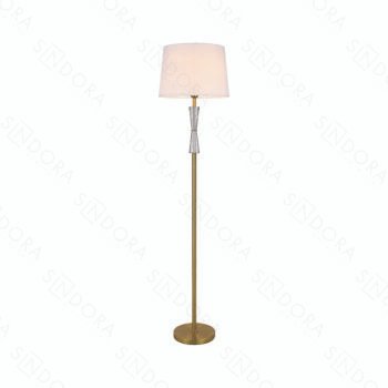 Coluna 40x152cm Metal Bronze e Cristal - Sindora DCD00555
