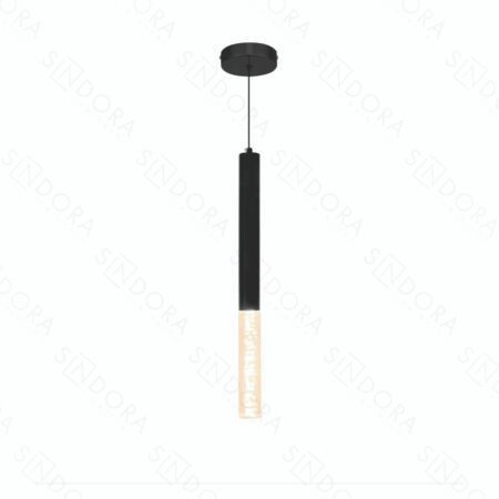 Pendente Metal Preto e Acrílico 4×50CM – Sindora DCD02208