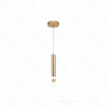 Pendente Metal Dourado e Acrílico 4×27CM – Sindora DCD02210
