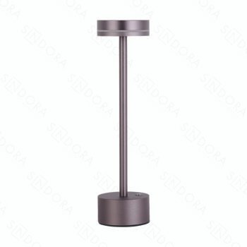 Abajur Dimerizável Metal Marrom e Acrílico com USB 8x31cm - Sindora DCT02964