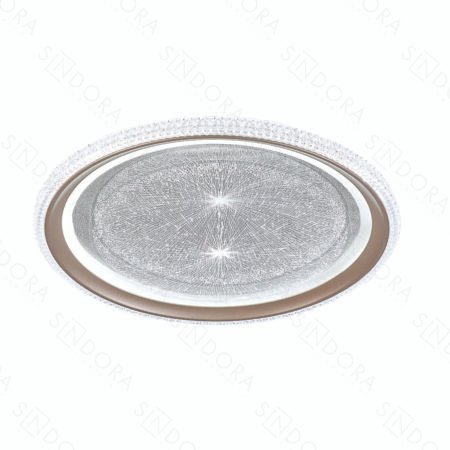 Plafon Led Metal Dourado e Acrílico 43X8CM DCX02345