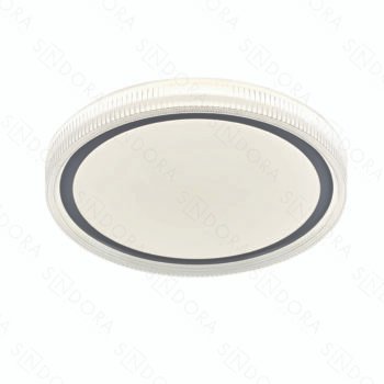 Plafon Led Metal Cromado e Acrílico 49x7cm – Sindora DCX02348