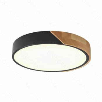 Plafon Led Metal Preto e Acrílico 51x5,5cm – Sindora DCX02354