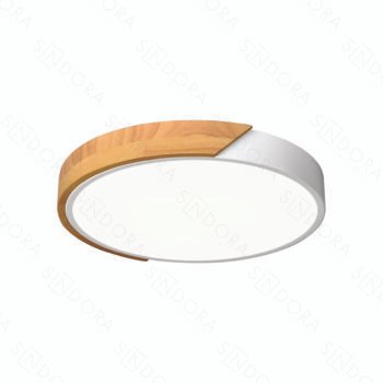 Plafon Led Metal Branco e Acrílico 41x5cm - Sindora DCX02355