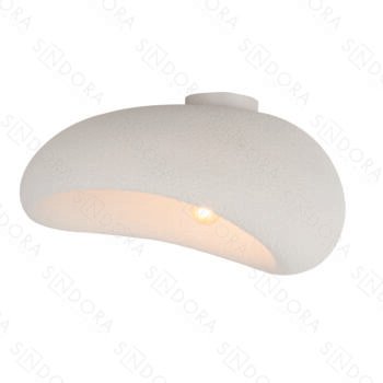 Plafon Metal e Resina Branca 50X36X27CM – Sindora DCX02650