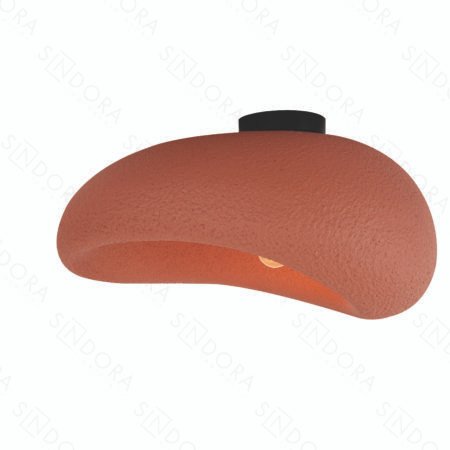 Plafon Metal e Resina Terracota 50X36X27CM – Sindora DCX02651