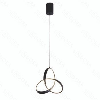 Pendente Metal Preto e Silicone 20CM – Sindora QD05307