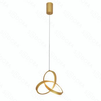 Pendente Metal Dourado e Silicone 22CM – Sindora QD05309