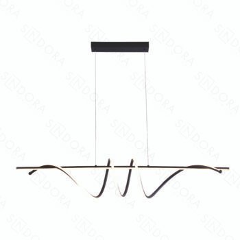 Pendente Metal Preto e Silicone 20×120CM - Sindora QD05375