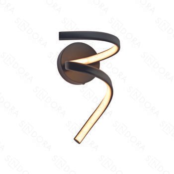 Arandela Metal Preto e Silicone 25×16CM – Sindora DCB03239
