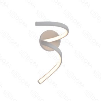 Arandela Metal Branco e Silicone 25×16CM – Sindora DCB03240