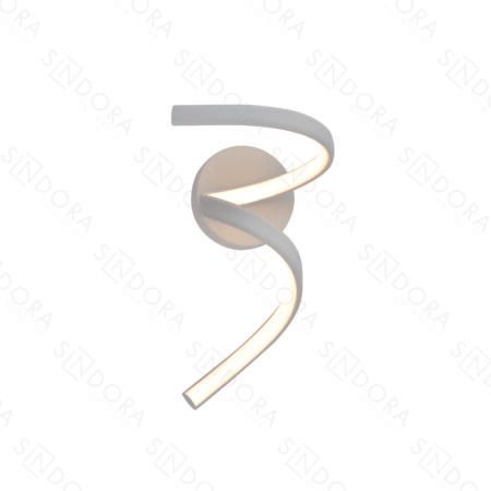 Arandela Metal Branco e Silicone 25×16CM – Sindora DCB03240