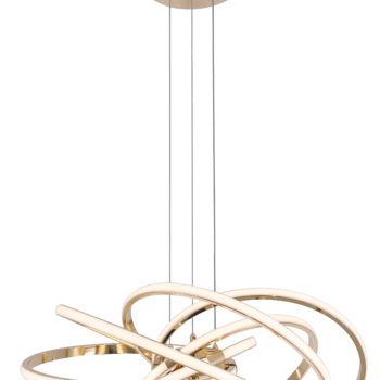Pendente Metal Dourado e Silicone 56×20CM – Sindora DCD01234