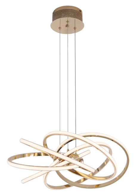 Pendente Metal Dourado e Silicone 56×20CM – Sindora DCD01234