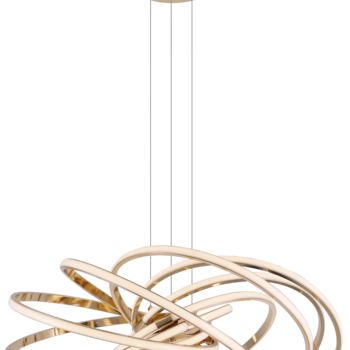 Pendente Metal Dourado e Silicone 66×20CM – Sindora DCD01236