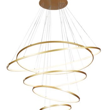 Pendente Alumínio Dourado e Silicone 40×60×80×100×120CM – Sindora DCD015069
