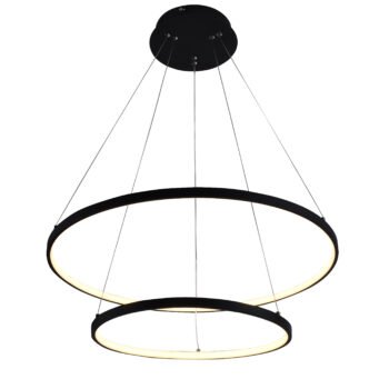 Pendente Alumínio Preto e Silicone 40×60CM - Sindora DCD015070