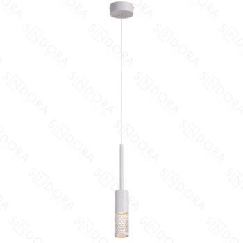 Pendente Metal Branco e Acrílico 5×16,5×19CM – Sindora DCD01806