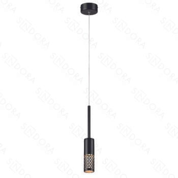 Pendente Metal Preto e Acrílico 5×16,5×19CM – Sindora DCD01807