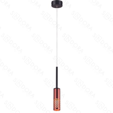 Pendente Metal Marrom e Acrílico 5×16,5×19CM – Sindora DCD01808