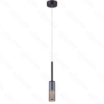 Pendente Metal Cinza e Acrílico 5×16,5×19CM – Sindora DCD01809
