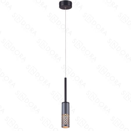 Pendente Metal Cinza e Acrílico 5×16,5×19CM – Sindora DCD01809