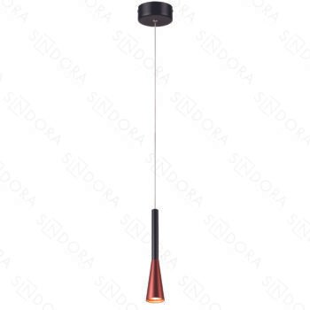 Pendente em Metal Marrom e Acrílico 5x28cm - Sindora DCD01813