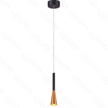 Pendente em Metal Dourado e Acrílico 5×28cm - Sindora DCD01815