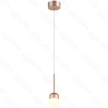 Pendente em Metal Dourado e Acrílico 8x6x14CM - Sindora DCD1820