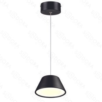 Pendente em Metal Preto e Acrílico 16x10CM - Sindora DCD01827