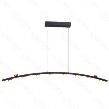 Pendente Metal Preto e Acrílico 120×10CM – Sindora DCD01831