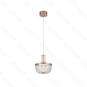 Pendente em Metal Dourado e Acrílico 23x25CM - Sindora DCD01837