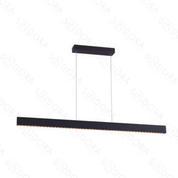Pendente Metal Preto e Acrílico 121×2,5×6CM – Sindora DCD01838
