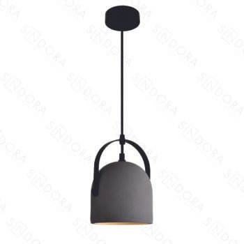 Pendente em Metal e Concreto 15,5x22CM - Sindora DCD02607
