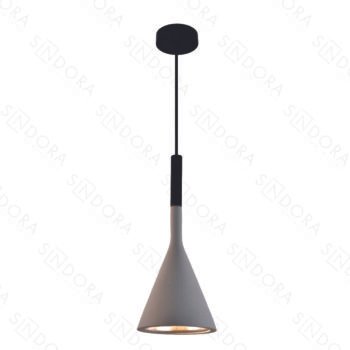 Pendente em Metal e Concreto 15x35CM - Sindora DCD02630