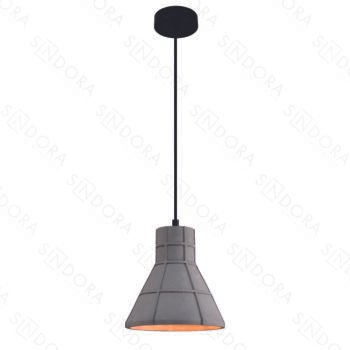 Pendente em Metal e Concreto 20x21CM - Sindora DCD02640