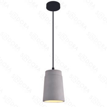 Pendente em Metal e Concreto 11,5x17CM - Sindora DCD02645