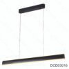 Pendente Alumínio Preto e Acrílico 100x3,5x200CM – Sindora DCD03016