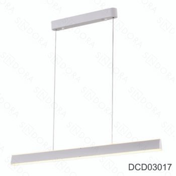 Pendente Alumínio Branco e Acrílico 100x3,5x200CM – Sindora DCD03017