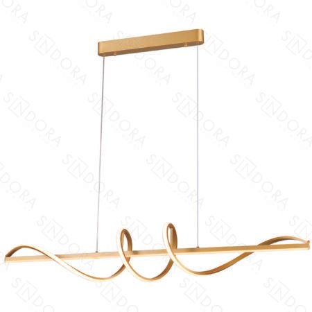 Pendente Alumínio Dourado e Silicone 100×20CM – Sindora DCD03036