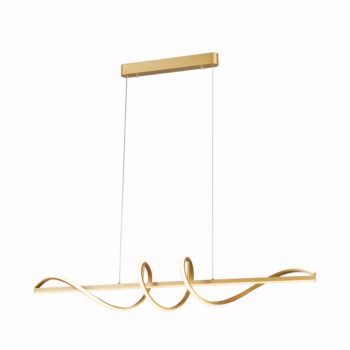 Pendente Alumínio Dourado e Silicone 120×20CM – Sindora DCD03038