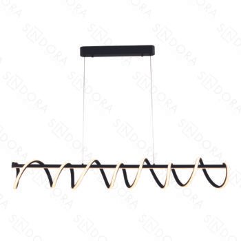 Pendente Alumínio Preto e Silicone 120×18CM – Sindora DCD03066