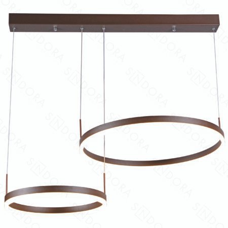 Pendente Alumínio Marrom e Acrílico 40×60CM – Sindora DCD03108