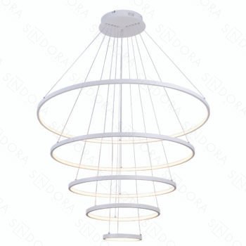 Pendente Alumínio Branco e Silicone 20×40×60×80×100CM – Sindora DCD03110
