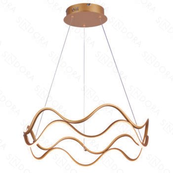 Pendente Alumínio Dourado e Silicone 60CM – Sindora DCD03157
