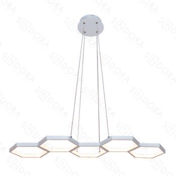 Pendente Alumínio Branco e Acrílico 90x35CM – Sindora DCD03182