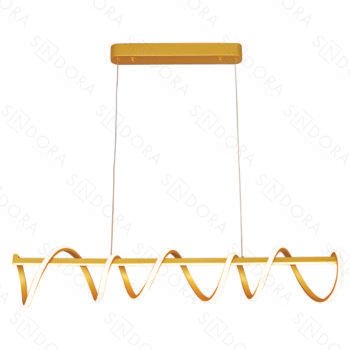 Pendente Alumínio Dourado e Silicone 100×18CM – Sindora DCD03185
